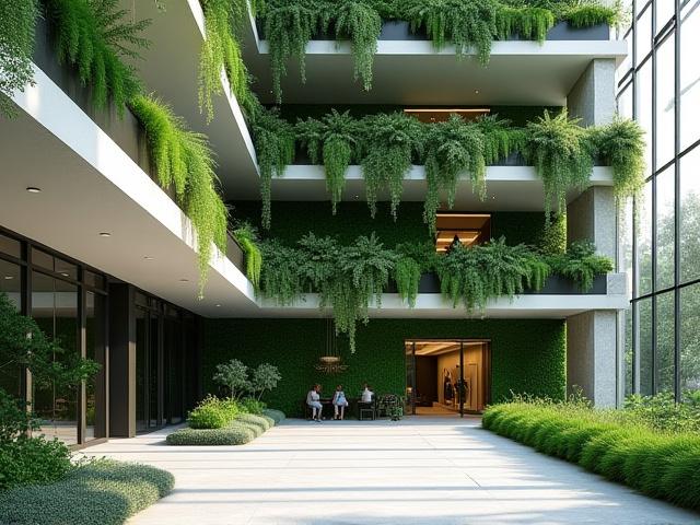 環境に配慮したサステナブルな建築と植物の融合