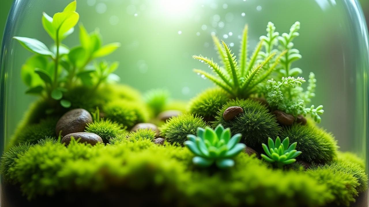 緑豊かな閉鎖型テラリウム